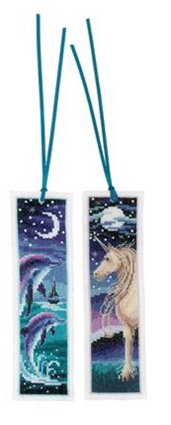 Bladwijzer kit Dolfijn en eenhoorn set van 2