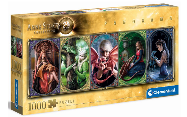 Puzzel panorama dragon friends 1000st