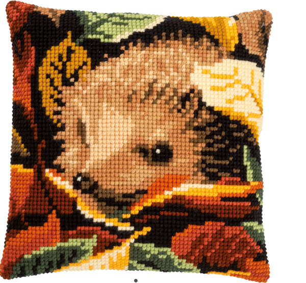 kruissteekkussen egeltje