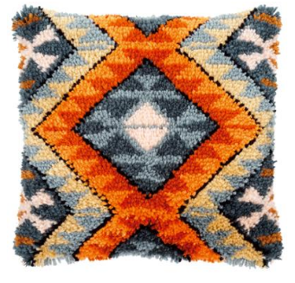 knoopkussen smyrna etnische print