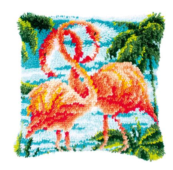 knoopkussen flamingo