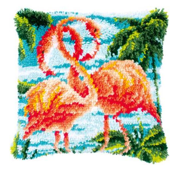 knoopkussen flamingo