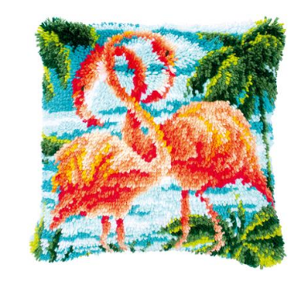 knoopkussen flamingo