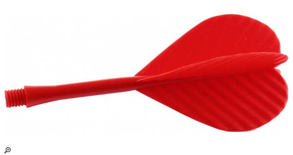 Bull's flights met shafts rood