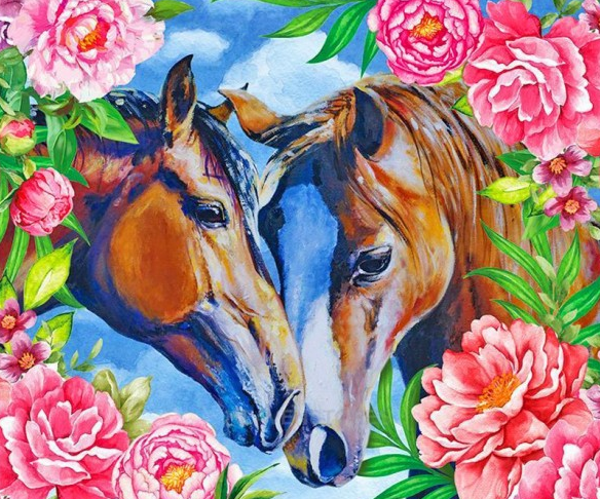 Flower horses
