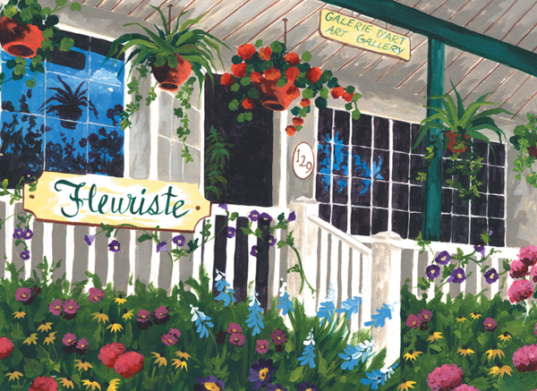 Schilderen op nummer flower shoppe