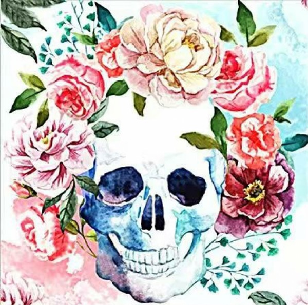 flower skull