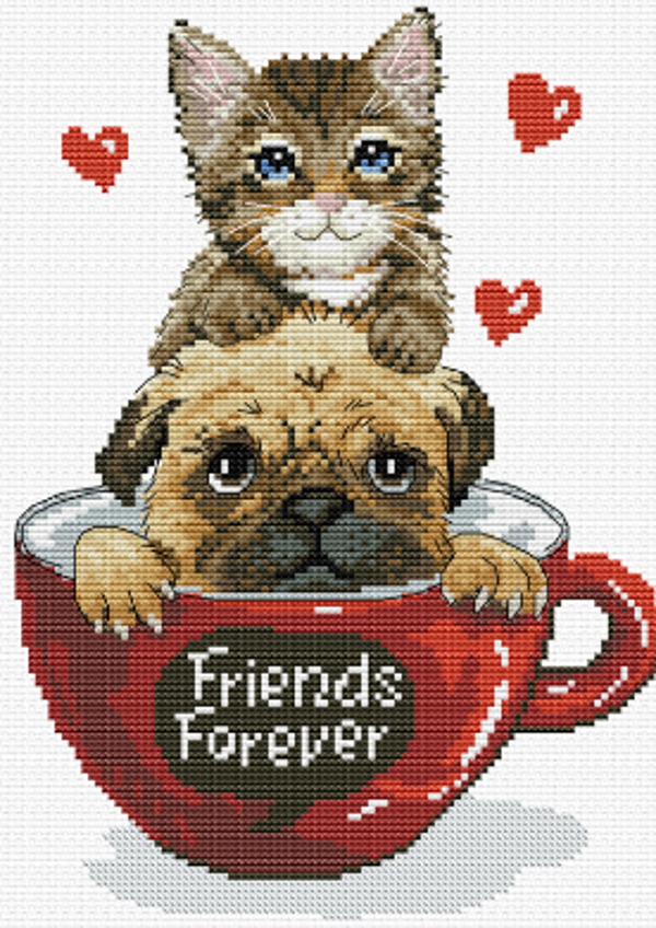 Borduurpakket Friends forever