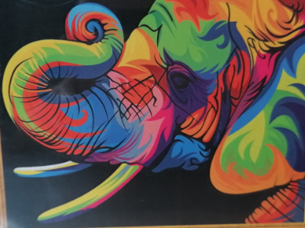 Gekleurde olifant
