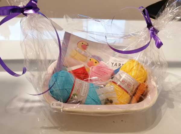 Geschenkmand eendjes