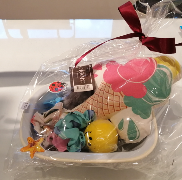 Geschenkmand scrunchies