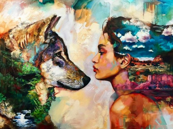Girl-dog