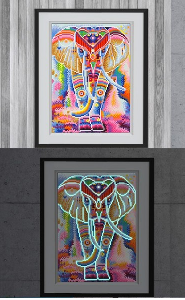Glow in the dark elephant