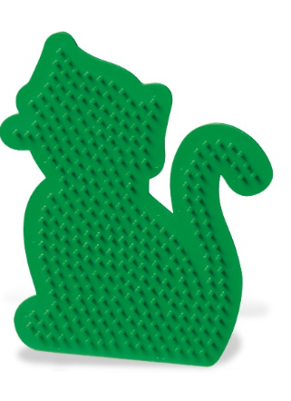 Strijkparel vorm groene kat