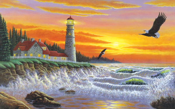 Schilderen op nummer guiding light