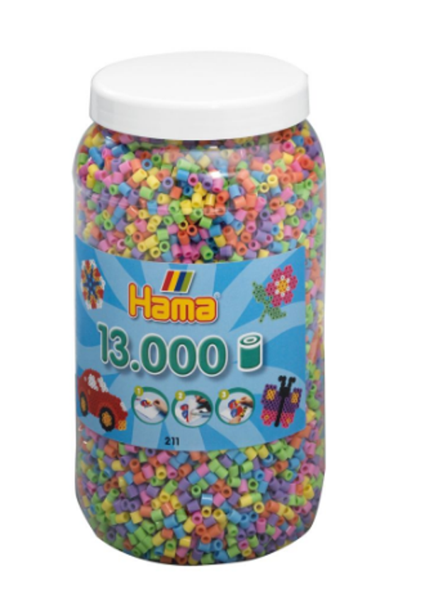 Hama strijkparels 13000 pastel