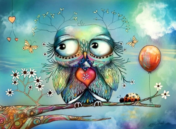 heart owl