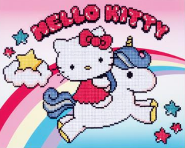 Hello kitty met eenhoorn