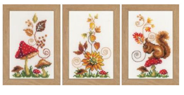 telpakket miniatuur herfst set van 3