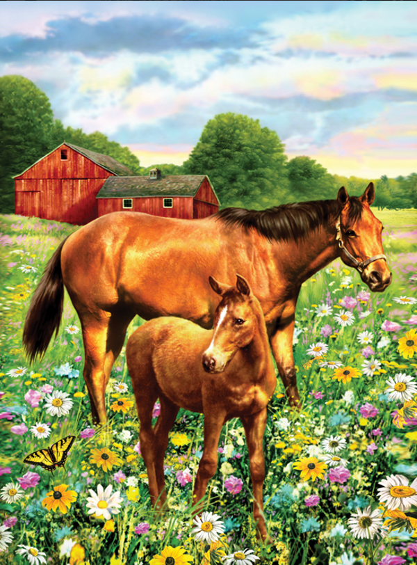 Schilderen op nummer Horse in field