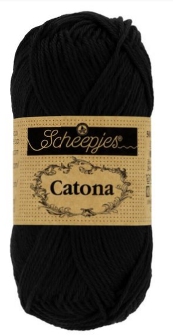 Scheepjes Catona Jet black 110