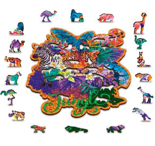 Wooden puzzle jungle 300st
