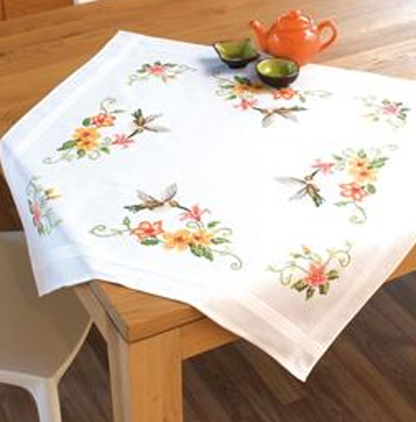 telpakket tafelkleed kolibri