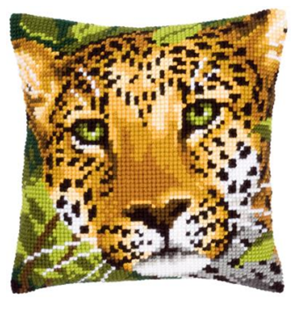 kruissteekkussen luipaard