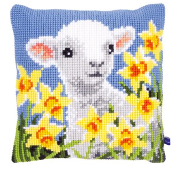 kruissteekkussen Lam