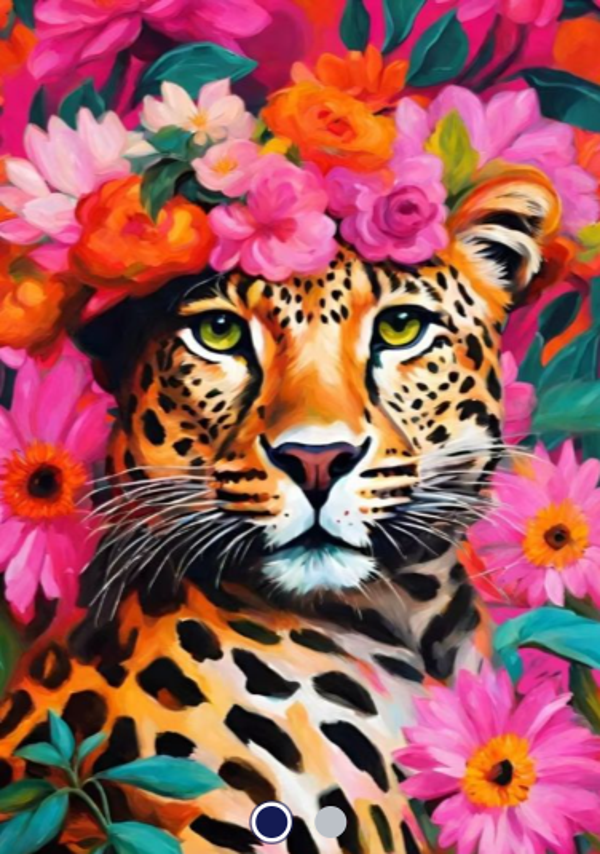 Diamond Painting -Canvas 30x20cm Leopard