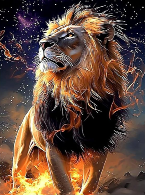 Diamond Painting Canvas 40x30cm Lion