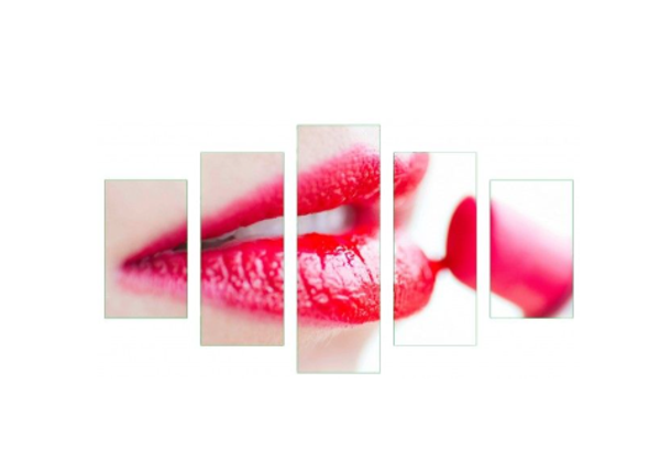 Diamond Painting Set 5 frame Lips 150x90cm