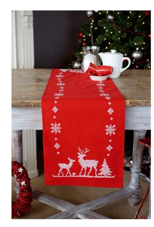 Loper kerst met herten