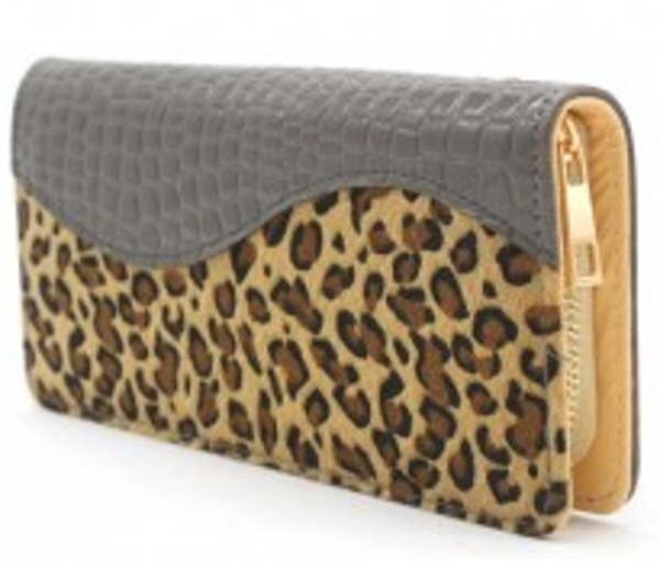 luipaard print grijs