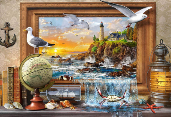 Puzzel marine to life 1000st