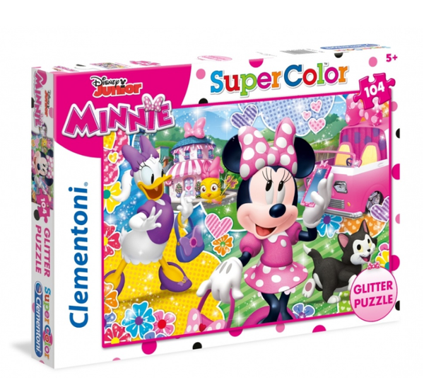Puzzel glitter Minnie 104st
