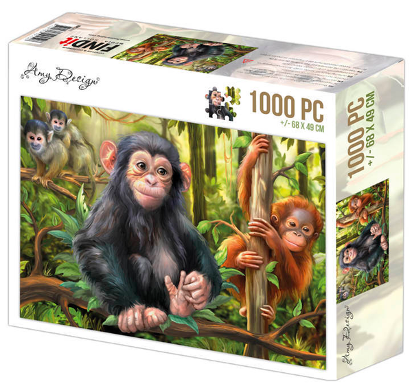 Puzzel monkeys 1000st