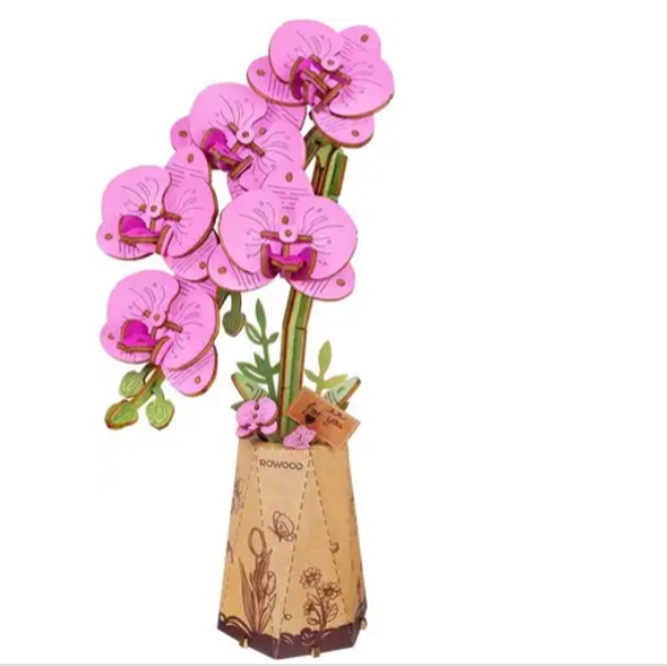 Robotime Purple Moth Orchid