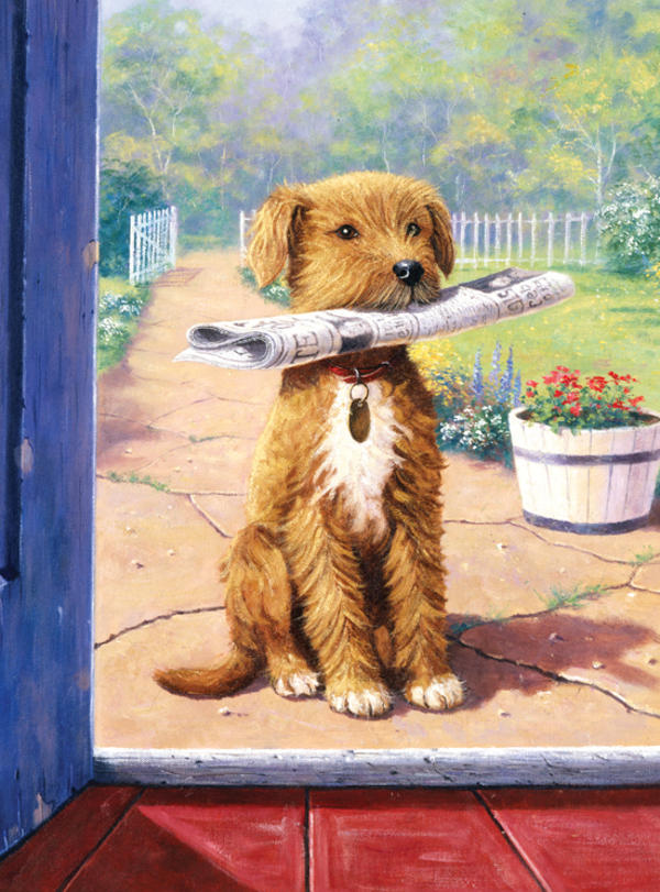 Schilderen op nummer news boy