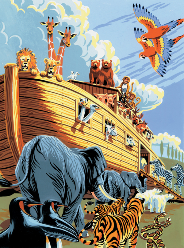 Schilderen op nummer Noah's Ark