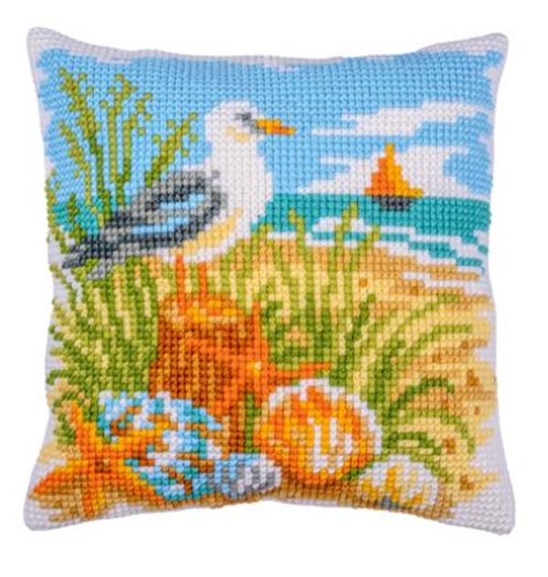 Kruissteekkussen kit Ocean breeze