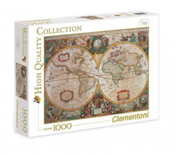 Puzzel old map 1000st