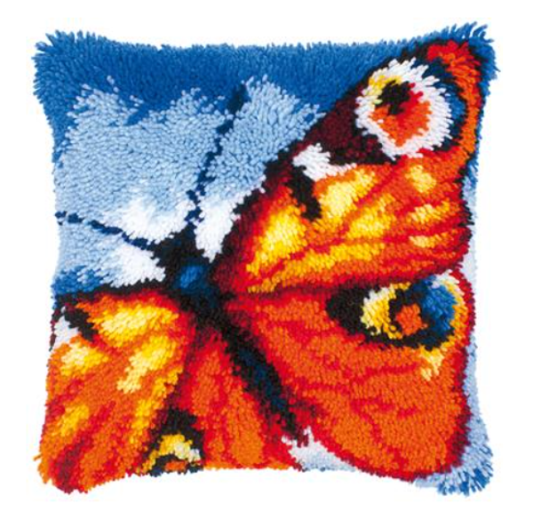 Knoopkussen kit Oranje vlinder