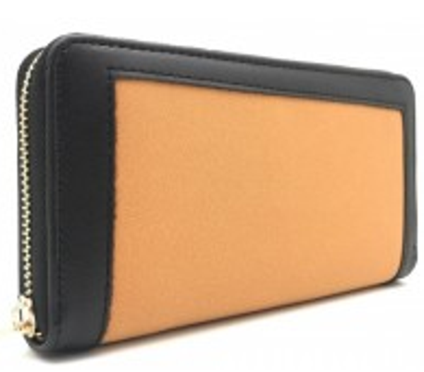 portemonnee zwart/oranje
