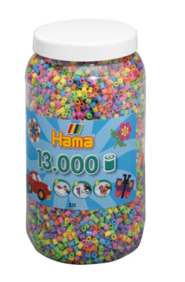 Hama strijkparels 13000 pastel