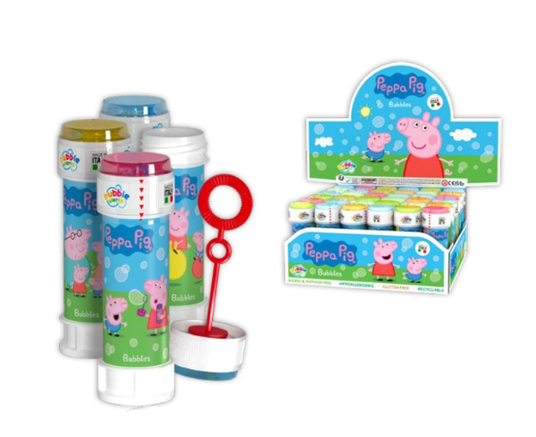 Peppa Pig Bellenbl 60ml 4 ass (36/displ)