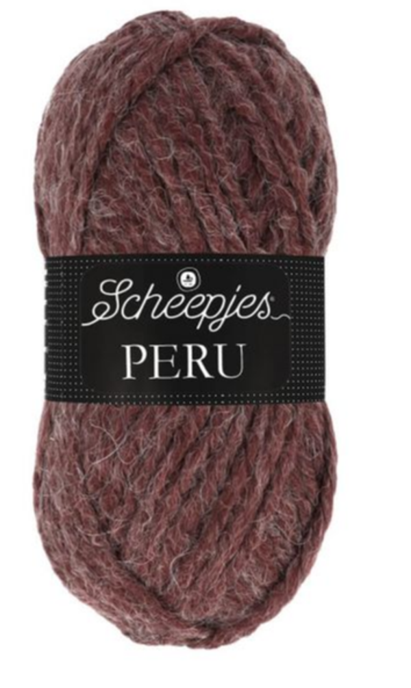 Scheepjes Peru 040 bruin rood