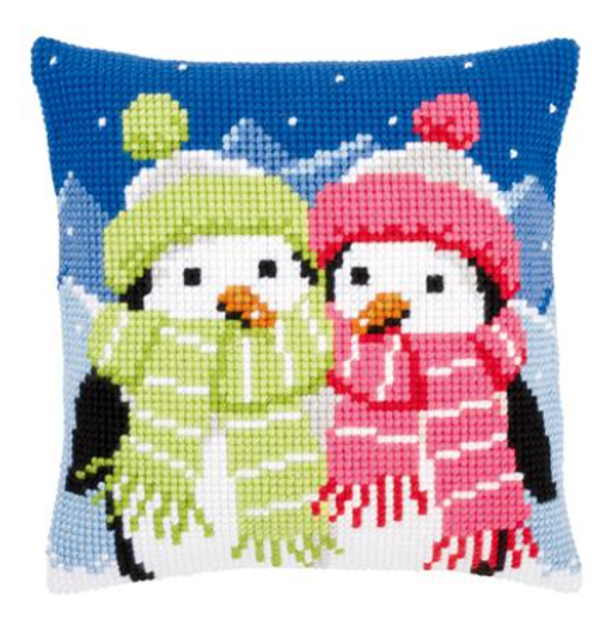 Kruissteekkussen pinguins