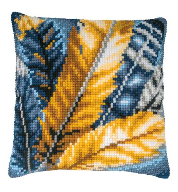 Kruissteekkussen kit Pluimen