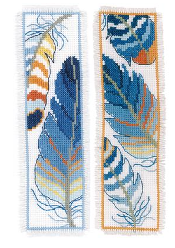 bladwijzer blauwe pluimpjes